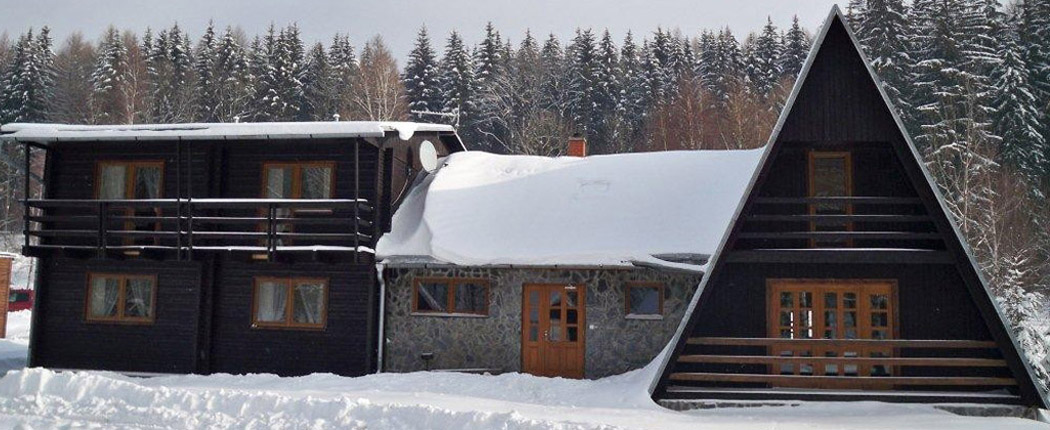 Chata Lucie v zimě